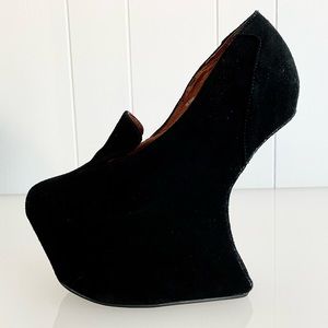 Jeffrey Campbell Blyke Suede Heel-less Wedges